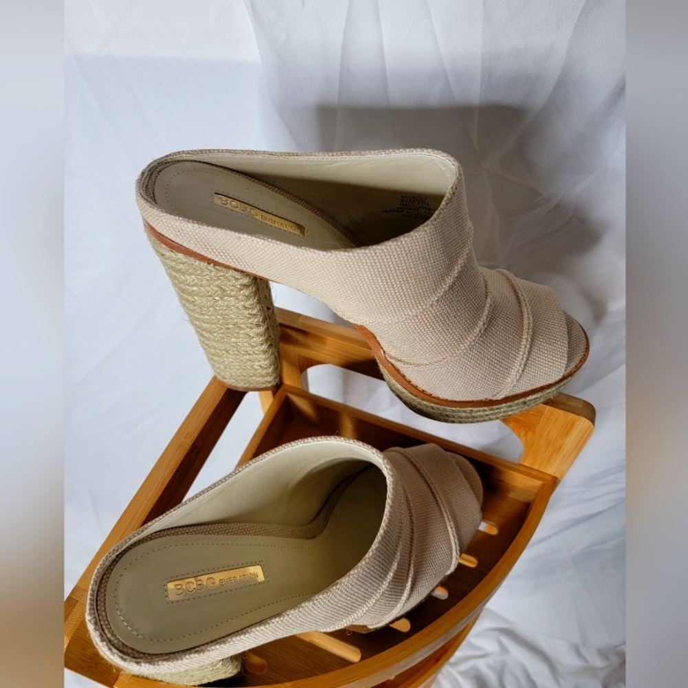 BCBGENERATION open toe/open back heels